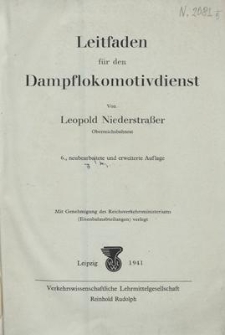 Leitfaden für den Dampflokomotivdienst