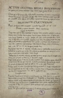 Revisia listow w Warszawie in conventu Regni generali 1563 [i 1564]