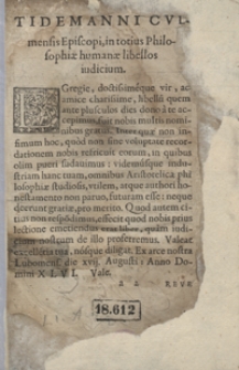 Totius Philosophiae Humanae in tres partes, nempe in Rationalem, Naturalem, et Moralem, digestio [...]