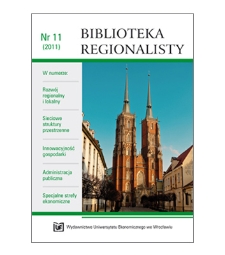 Spis treści [Biblioteka Regionalisty, 2011, Nr 11]