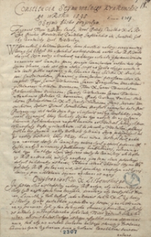 Constitutia sejmu walnego krakowskiego w roku 1595