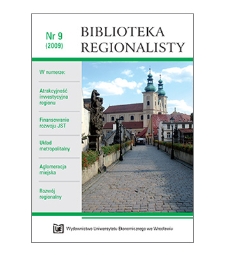 Spis treści [Biblioteka Regionalisty, 2009, Nr 9]