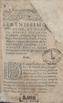 De Expresso Dei Verbo, Libellus his temporibus accomodatissimus ; Item Dialogus trimembris [...] De communione sacrae Eucharistiae sub utraque specie, De sacerdotum coniugio, Deque sacro vulgari lingua celebrando [...]