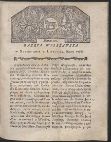 Gazeta Warszawska. R.1778 Nr 89