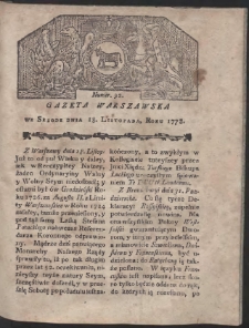 Gazeta Warszawska. R.1778 Nr 92