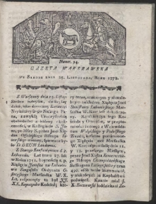 Gazeta Warszawska. R.1778 Nr 94