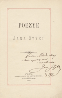 Poezye Jana Styki