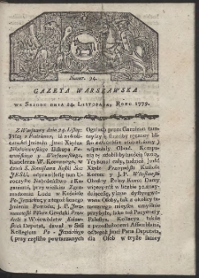 Gazeta Warszawska. R. 1779 Nr 94