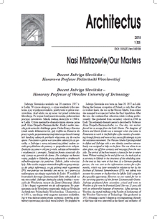 Docent Jadwiga Sławińska &ndash; Honorowa Profesor Politechniki Wrocławskiej