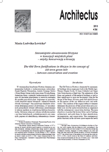 Staromiejskie obwarowania Olsztyna w koncepcji miejskich plant&ndash; między konserwacją a kreacją