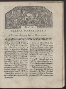 Gazeta Warszawska. R. 1780 Nr 57