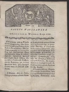 Gazeta Warszawska. R. 1780 Nr 73