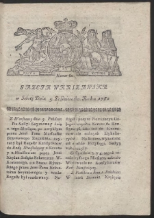 Gazeta Warszawska. R.1782 Nr 80