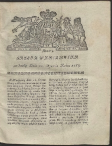 Gazeta Warszawska. R.1783 Nr 7