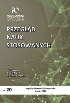 Przegląd Nauk Stosowanych, nr 20, 2018