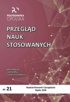 Przegląd Nauk Stosowanych, nr 21, 2018