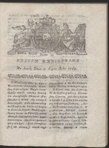 Gazeta Warszawska. R.1784 Nr 54