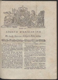 Gazeta Warszawska. R.1784 Nr 90