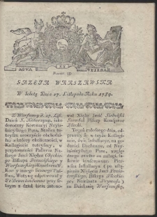 Gazeta Warszawska. R.1784 Nr 95