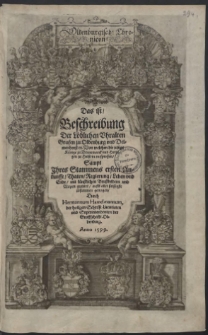 Oldenburgisch Chronicon : Das ist, Beschreibung Der Löblichen Vhralten Grafen zu Oldenburg vnd Delmenhorst [...] : Von welchen die jetzige Könige zu Dennemarck vnd Herztogen zu Holstein entsprossen : Sampt Jhres Stammes ersten Ankunfft, Thaten, Regierung, Leben vnd Ende, mit künstlichen Brustbildern vnd Wapen gezieret, auffs aller fleissigste zusammen getragen / Durch Hermannum Hamelmannum [...]