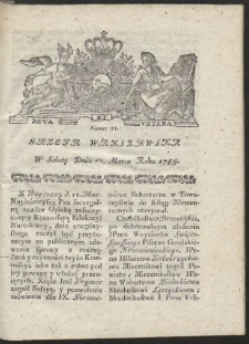 Gazeta Warszawska. R.1785 Nr 21