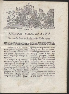 Gazeta Warszawska. R.1785 Nr 84