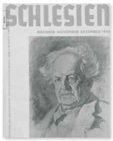 Schlesien: Zeitschrift f&uuml;r den gesamtschlesischen Raum. 4. Jahrgang, Oktober/November/Dezember 1942, Folge 10/11/12