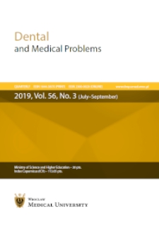 Dental and Medical Problems, 2019, Vol. 56, nr 3