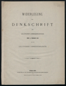 Materiały dotyczące polityki wewnętrznej i zewnętrznej Galicji (druki, gazety w sprawach podatk&oacute;w, wojen rosyjsko-tureckiej i austriacko-pruskiej)