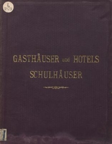 Grundriss-Vorbilder von Gasthäusern, Hötels und Restaurants