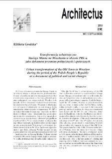 Transformacja urbanistyczna Starego Miasta we Wrocławiu w okresie PRL-u jako dokument przemian politycznych i społecznych