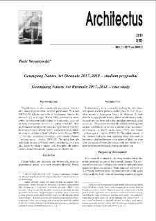 Geumgang Nature Art Biennale 2017-2018 - studium przypadku