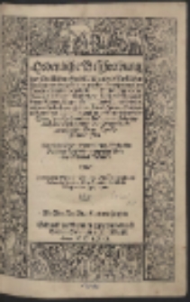 Ordenliche Beschreibung des Christlichen, Hochlöblichen vnd Fürstlichen Beylags oder Hochzeit, so da gehalten ist worden durch [...] Herrn Carolen Ertzhertzog zu Osterreich […]