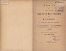 Lehrbuch der speciellen Pathologie und Therapie der Hausthiere : für Tierärzte, Ärzte und Studierende. Bd 2. - 3., verb. u. verm. Aufl.