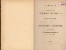 Lehrbuch der speciellen Pathologie und Therapie der Hausthiere : für Tierärzte, Ärzte und Studierende. Bd 2. - 4., verb. u. verm. Aufl.