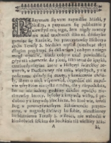 Kazanie Na dzień S. Teresy / przez Iego Mosci Xiędza Andrzeia Chryzostoma Załuskiego Biskupa Płockiego […] Miane [...]