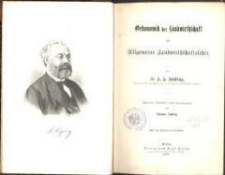 Oekonomik der Landwirthschaft oder Allgemeine Landwirthschaftslehre