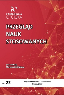 Przegląd Nauk Stosowanych, Nr 22, 2019