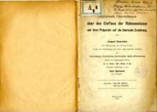 Vergleichende Untersuchungen über den Einfluss der Rübenmelasse und ihrer Präparate auf die thierische Ernährung : Inaugural-Dissertation zur Erlangung der Doctorwürde, welche mit Genehmigung der Hohen philosophischen Facultät der vereinigten Friedrichs-Universität Halle-Wittenberg sammt den angehängten Thesen am 31. Oktober 1899, Mittags 12 Uhr