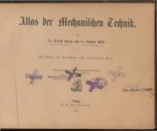 Atlas der mechanischen Technik