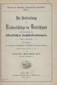Die Verbreitung der Rinderschl&auml;ge in Deutschland nebst Darstellung der &ouml;ffentlichen Zuchtbestrebungen : im Auftrage der Deutschen Landwirtschafts-Gesellschaft, Tierzucht-Abteilung. - 2. Auflage.