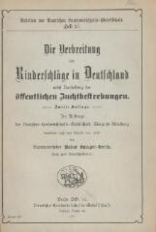 Die Verbreitung der Rinderschläge in Deutschland nebst Darstellung der öffentlichen Zuchtbestrebungen : im Auftrage der Deutschen Landwirtschafts-Gesellschaft, Tierzucht-Abteilung. - 2. Auflage.