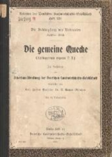 Die gemeine Quecke (Agriopyrum repens P.B.)