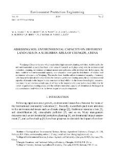 Assessing soil environmental capacity on different land uses in a suburban area of Chengdu, China