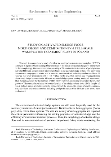 Study on activated sludge flocs morphology and composition in a full-scale wastewater treatment plant in Poland