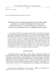 Photocatalytic degradation of reactive dyes and real textile composite wastewater using TiO2/MWCNT nanocomposite under UVA and UVA-LED irradiation. A comparative study