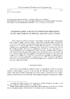 Assessing some advanced oxidation processes in the abatement of phenol aqueous solutions