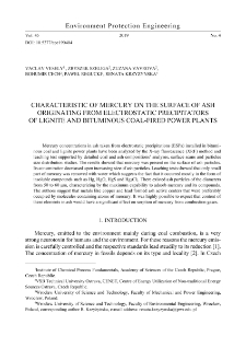 Characteristic of mercury on the surface of ash originating from electrostatic precipitators of lignite and bituminous coal-fired power plants