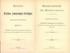 Absatzverhältnisse für Molkereiwaren under besonderer Berücksichtigung des Buttermarktes : Vergleichende Beobachtungen einer Studienreise in England, Frankreich, Belgien, den Niederlanden und Dänemark