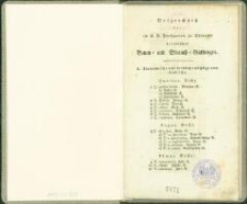 Verzeichniss der im K. S. Forstgarten zu Tharandt befindlichen Baum- und Strauch-Gattungen